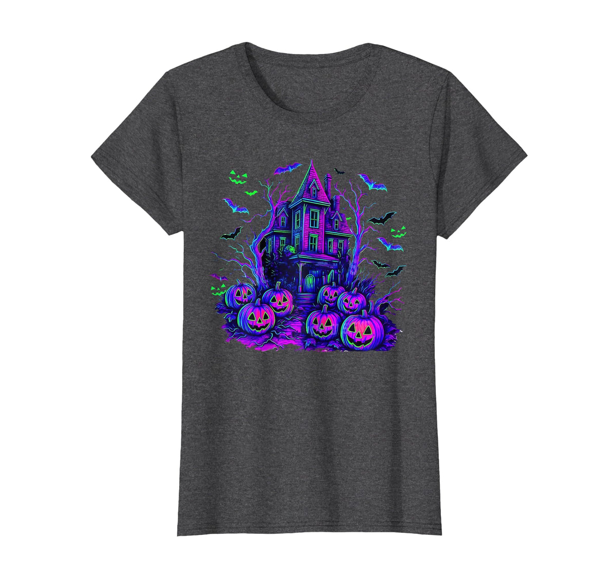Vintage Halloween Spooky Scene Retro Pumpkin Scary Season T-Shirt