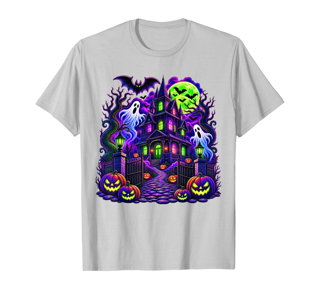 Vintage Halloween Spooky Scene Pumpkin Scary Costume Graphic T-Shirt