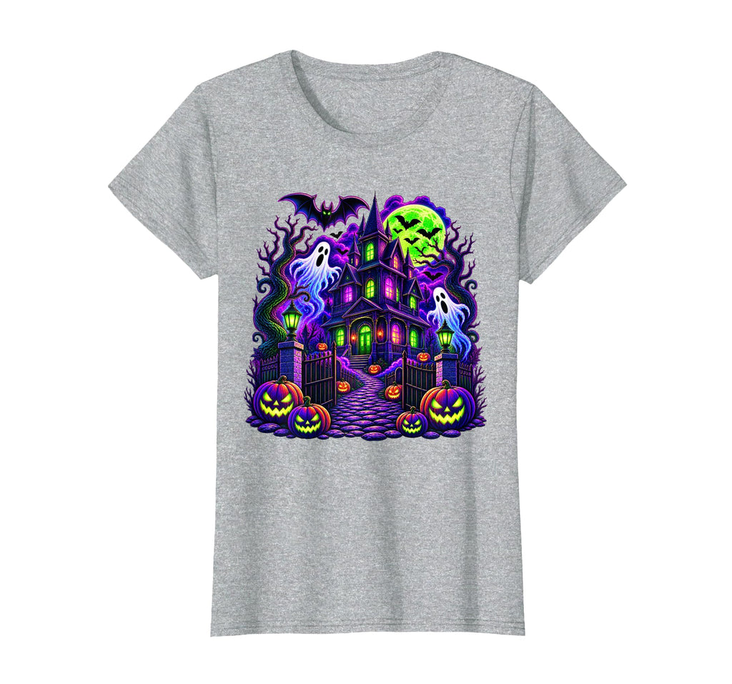 Vintage Halloween Spooky Scene Pumpkin Scary Costume Graphic T-Shirt