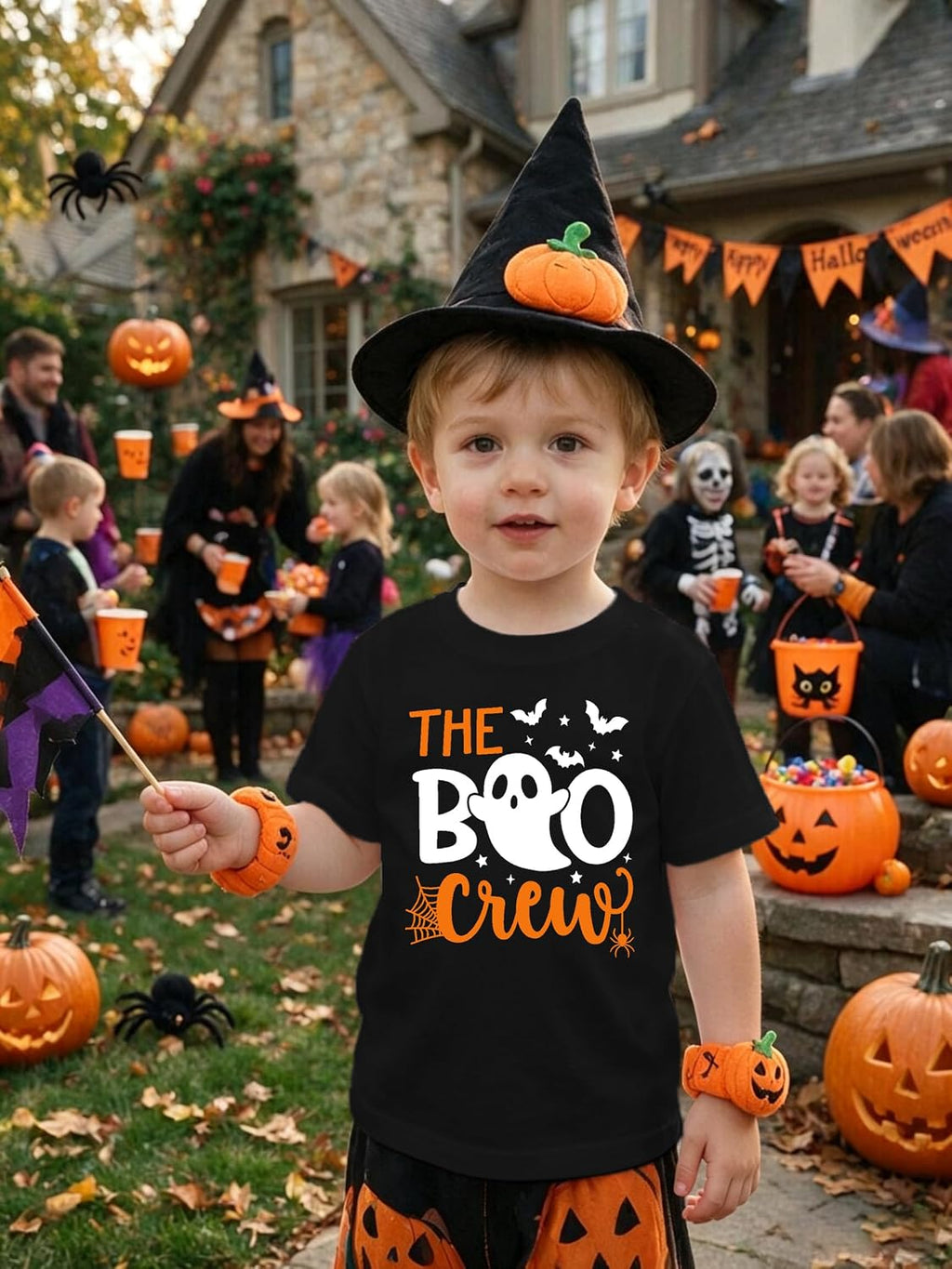 Halloween Shirts for Family Halloween Family Cute Ghost Crew Tshirt