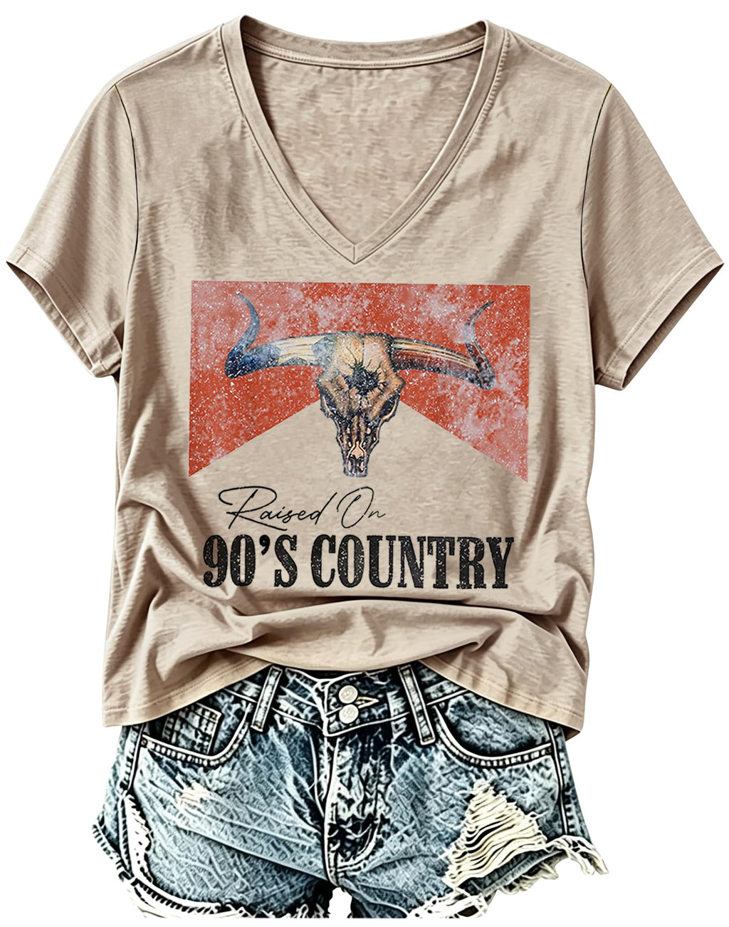 Country Concert Outfits for Women Graphic Tees Vintage Tshirts Cowgirl Tops