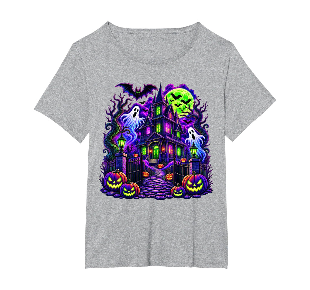Vintage Halloween Spooky Scene Pumpkin Scary Costume Graphic T-Shirt