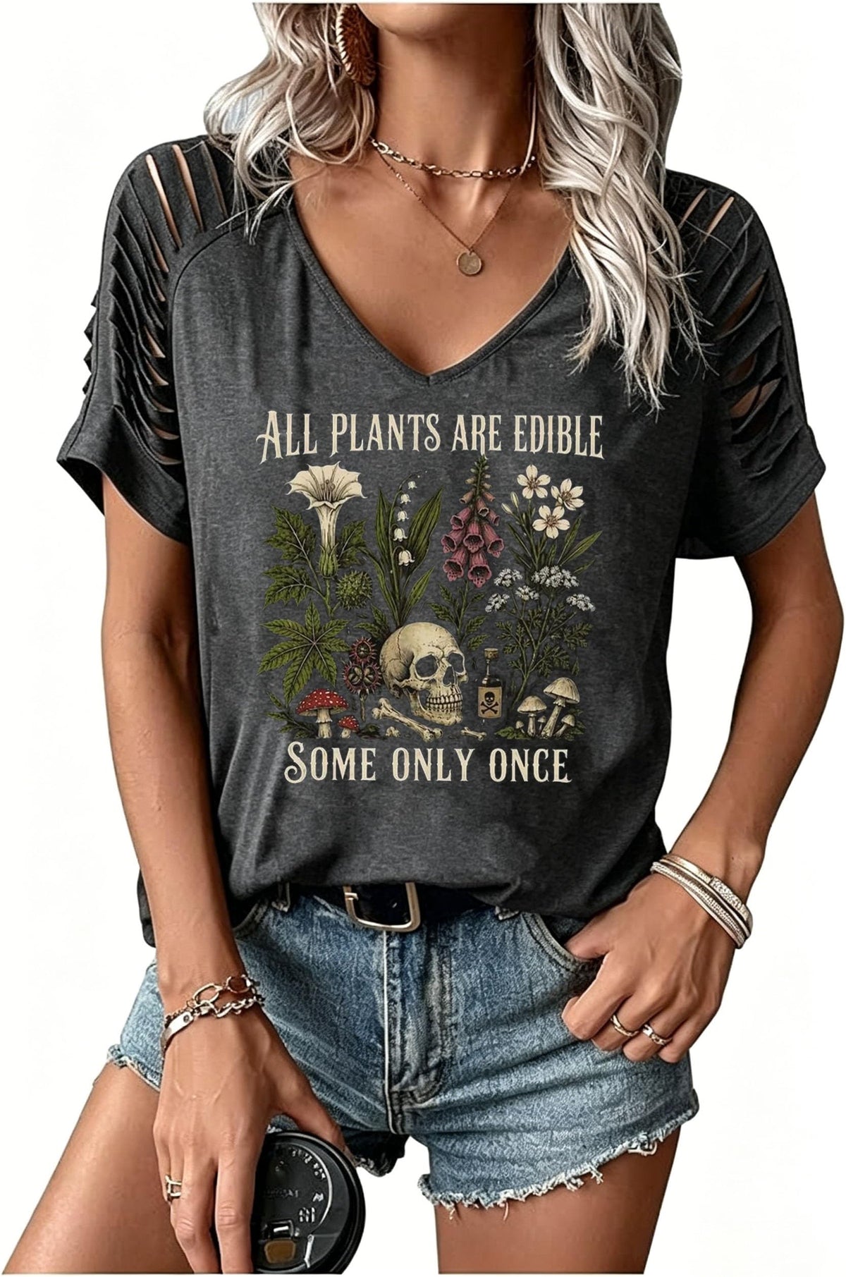 Womens Fall Halloween Thanksgiving V Neck Shirt Vintage Short Sleeve Western Shirts Cut Out Cold Shoulder T Shirts