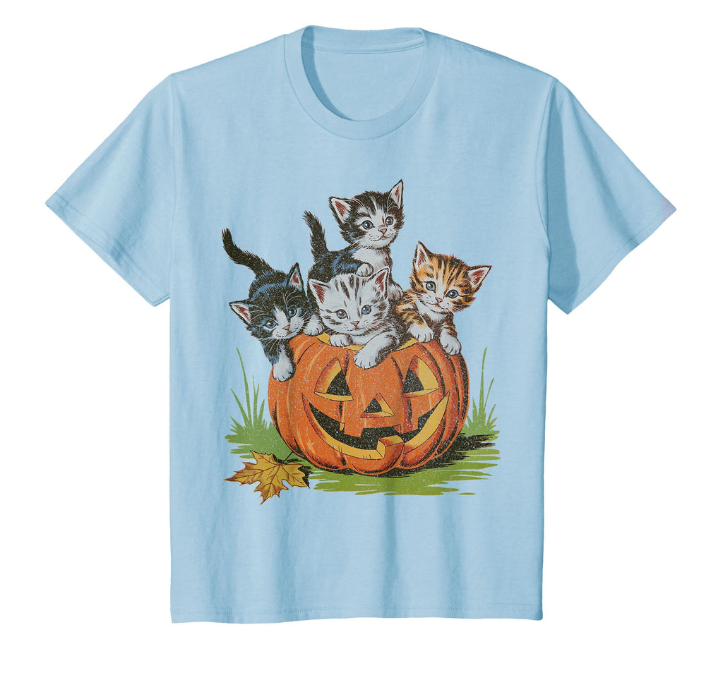 Halloween Vintage 90s Cat Pumpkin Spooky Season Men Women T-Shirt