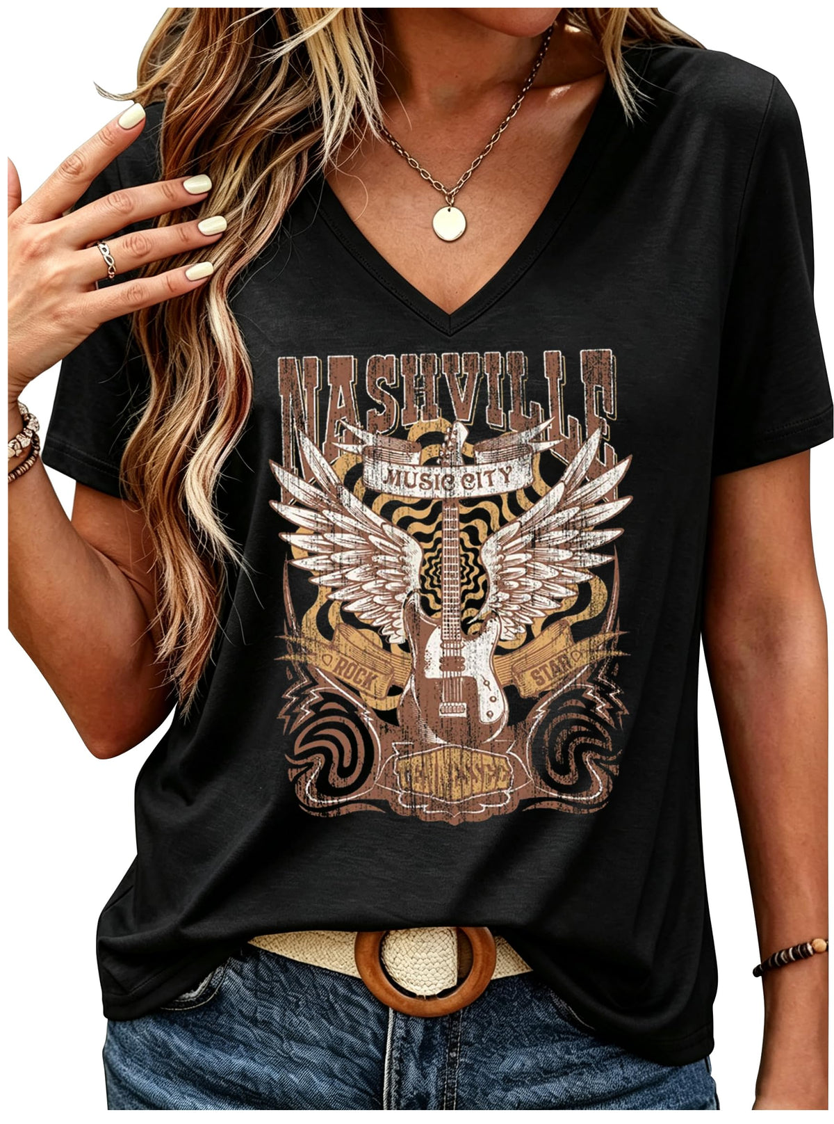 Country Concert Outfits for Women Graphic Tees Vintage Tshirts Cowgirl Tops