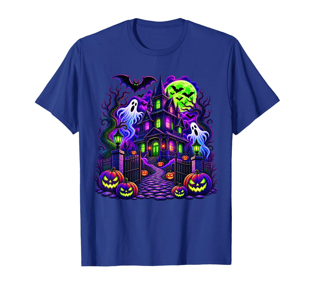 Vintage Halloween Spooky Scene Pumpkin Scary Costume Graphic T-Shirt