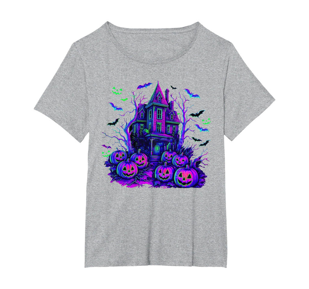 Vintage Halloween Spooky Scene Retro Pumpkin Scary Season T-Shirt