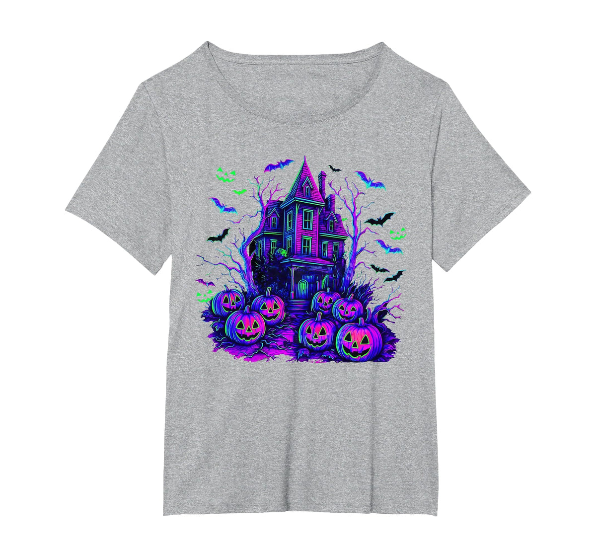 Vintage Halloween Spooky Scene Retro Pumpkin Scary Season T-Shirt
