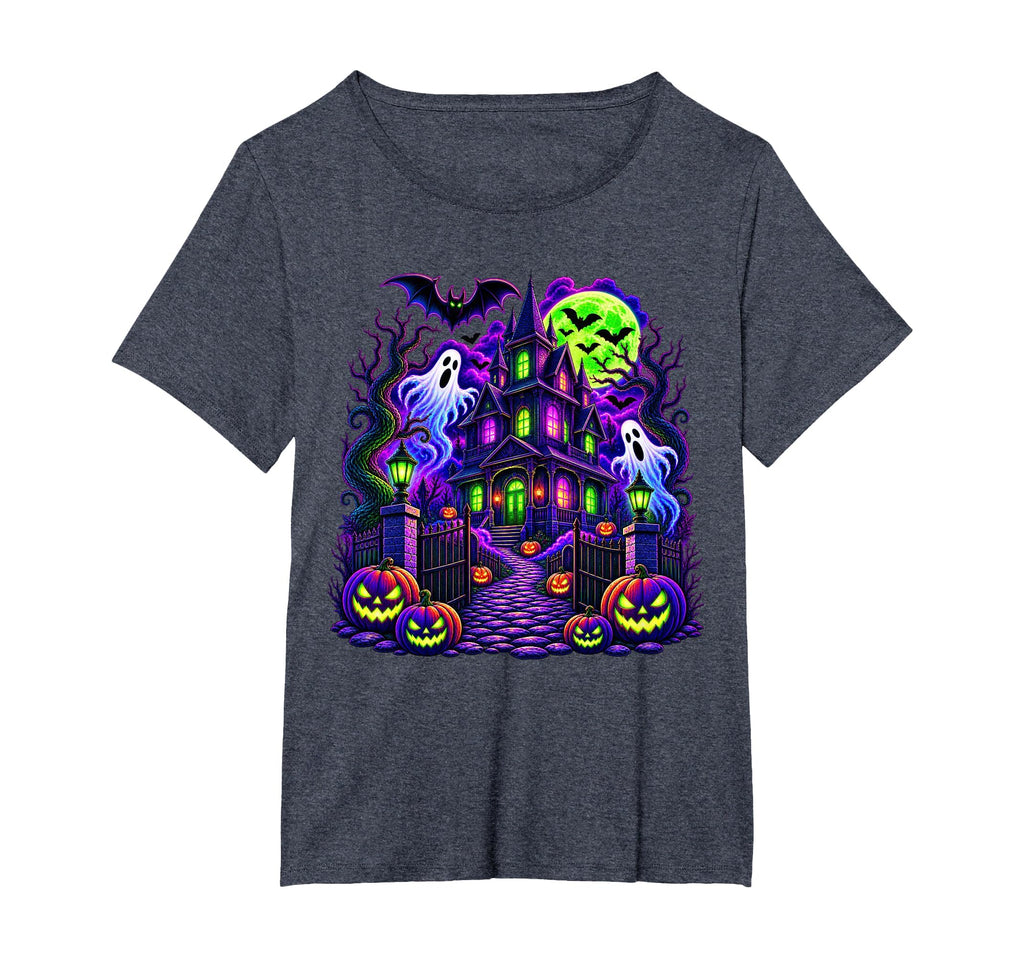 Vintage Halloween Spooky Scene Pumpkin Scary Costume Graphic T-Shirt