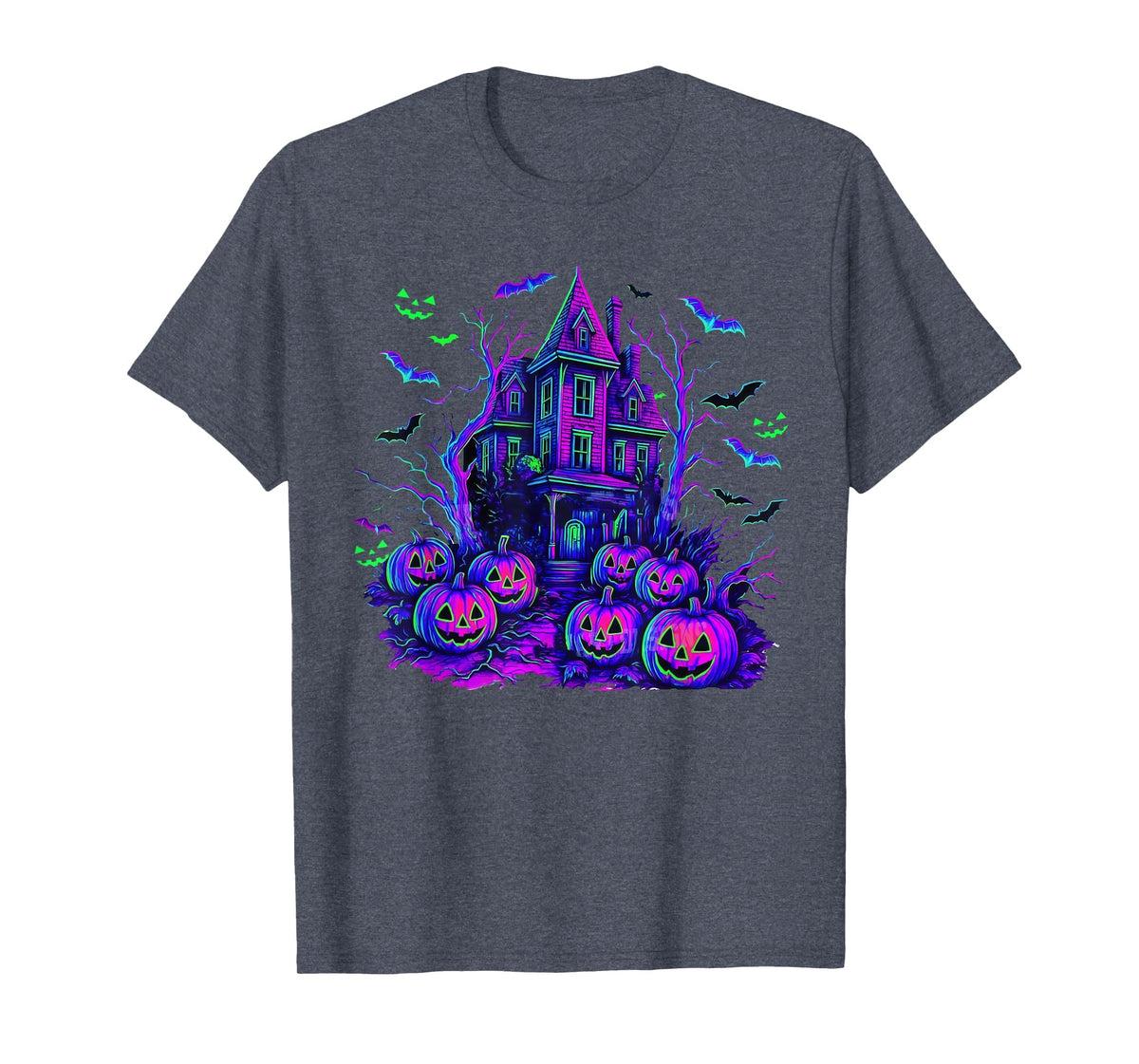 Vintage Halloween Spooky Scene Retro Pumpkin Scary Season T-Shirt
