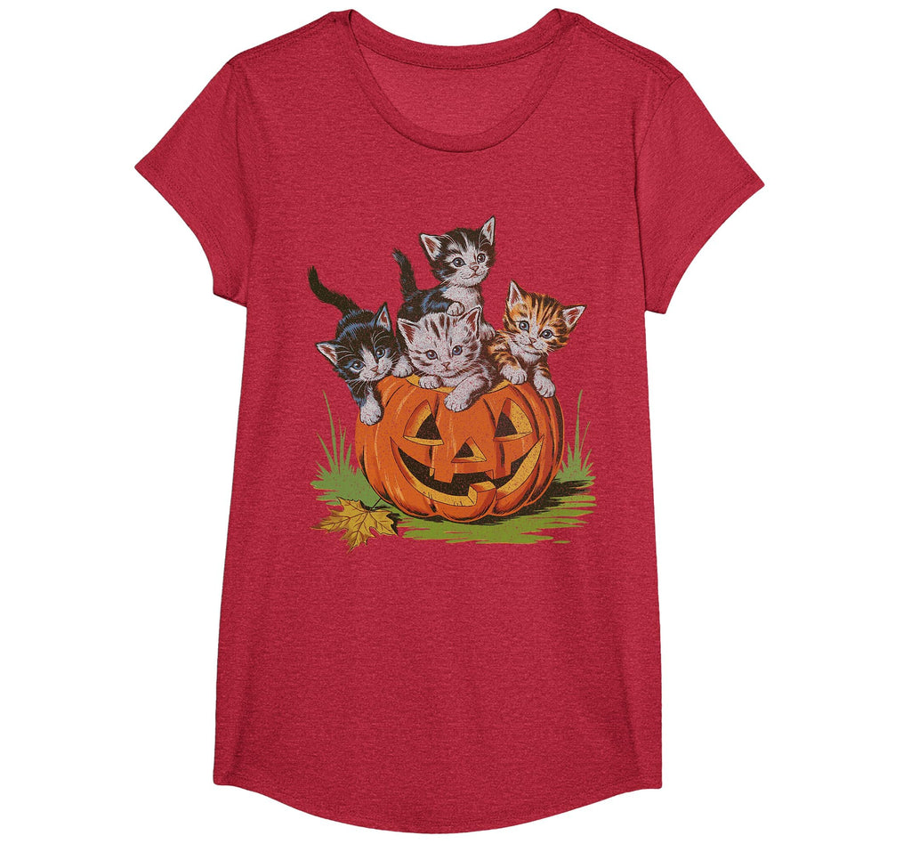 Halloween Vintage 90s Cat Pumpkin Spooky Season Men Women T-Shirt