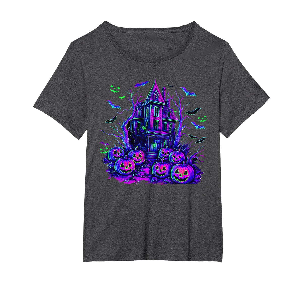 Vintage Halloween Spooky Scene Retro Pumpkin Scary Season T-Shirt
