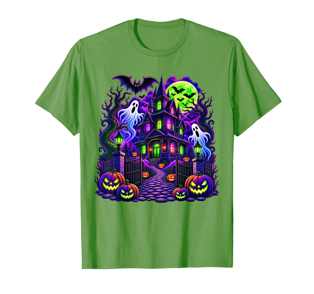 Vintage Halloween Spooky Scene Pumpkin Scary Costume Graphic T-Shirt