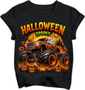 Boys Halloween Shirt Toddler Spooky Pumpkin Tee 2026 (3T-10T)