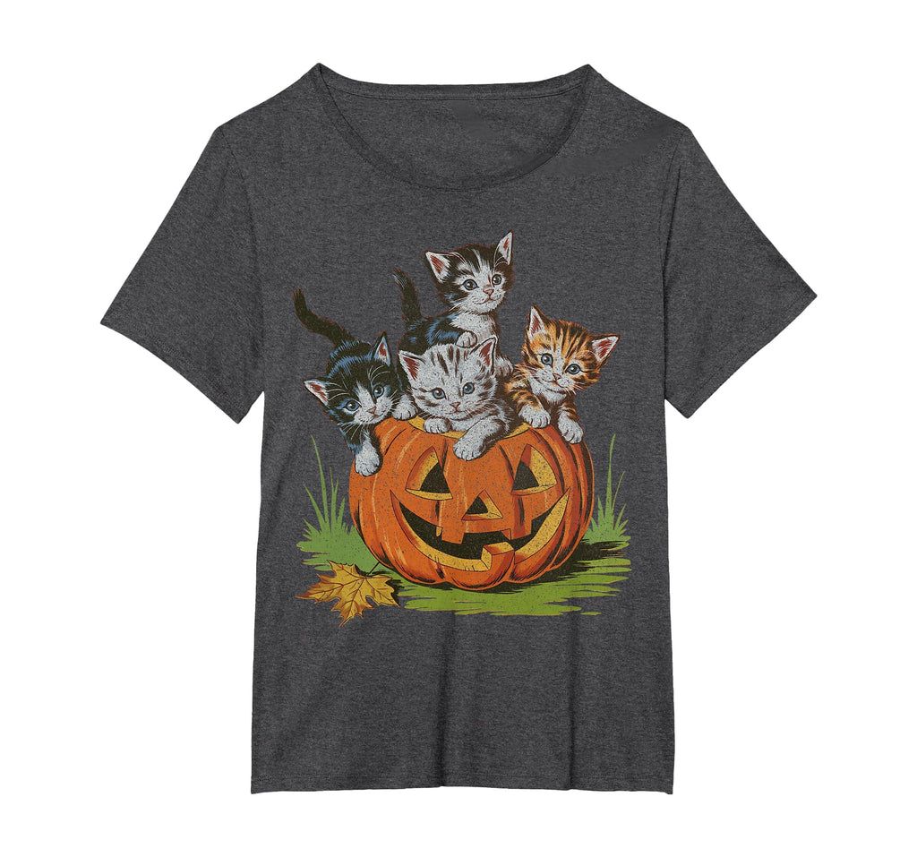 Halloween Vintage 90s Cat Pumpkin Spooky Season Men Women T-Shirt