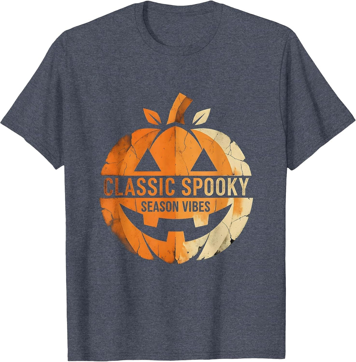 Classic Spooky Season Vibes Vintage Halloween Design T-Shirt