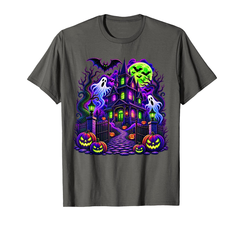 Vintage Halloween Spooky Scene Pumpkin Scary Costume Graphic T-Shirt