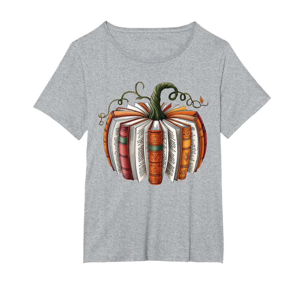 Retro Funny Fall Book Pumpkin Witch Bookworms Librarians T-Shirt
