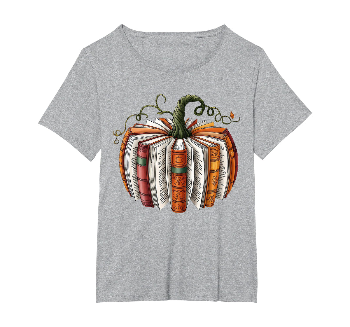 Retro Funny Fall Book Pumpkin Witch Bookworms Librarians T-Shirt