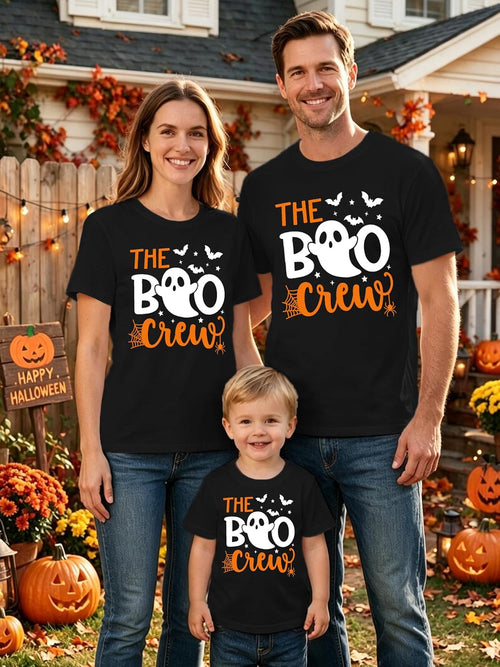 Halloween Shirts for Family Halloween Family Cute Ghost Crew Tshirt