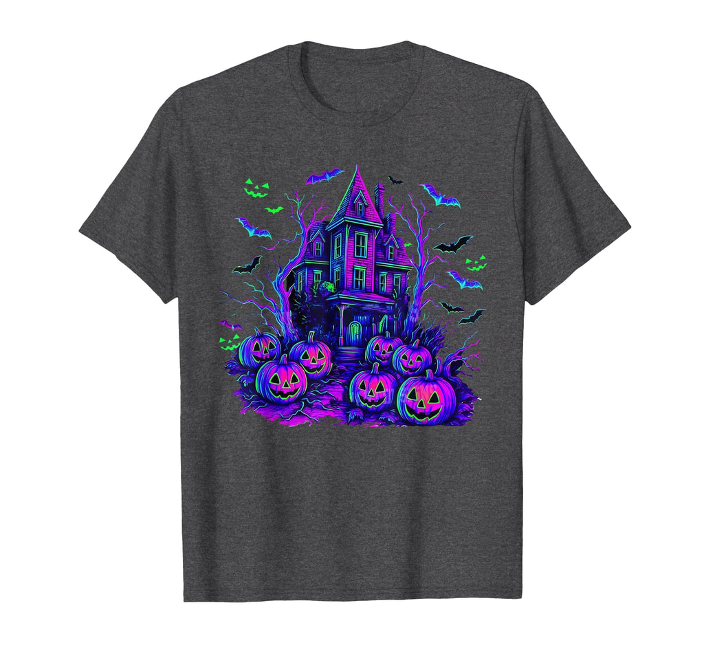Vintage Halloween Spooky Scene Retro Pumpkin Scary Season T-Shirt