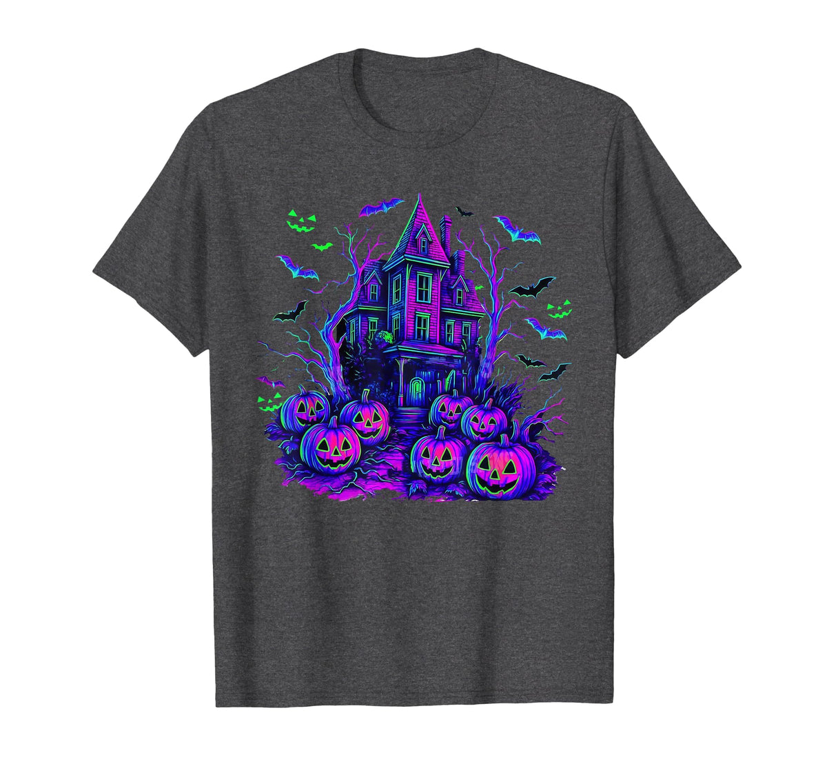 Vintage Halloween Spooky Scene Retro Pumpkin Scary Season T-Shirt