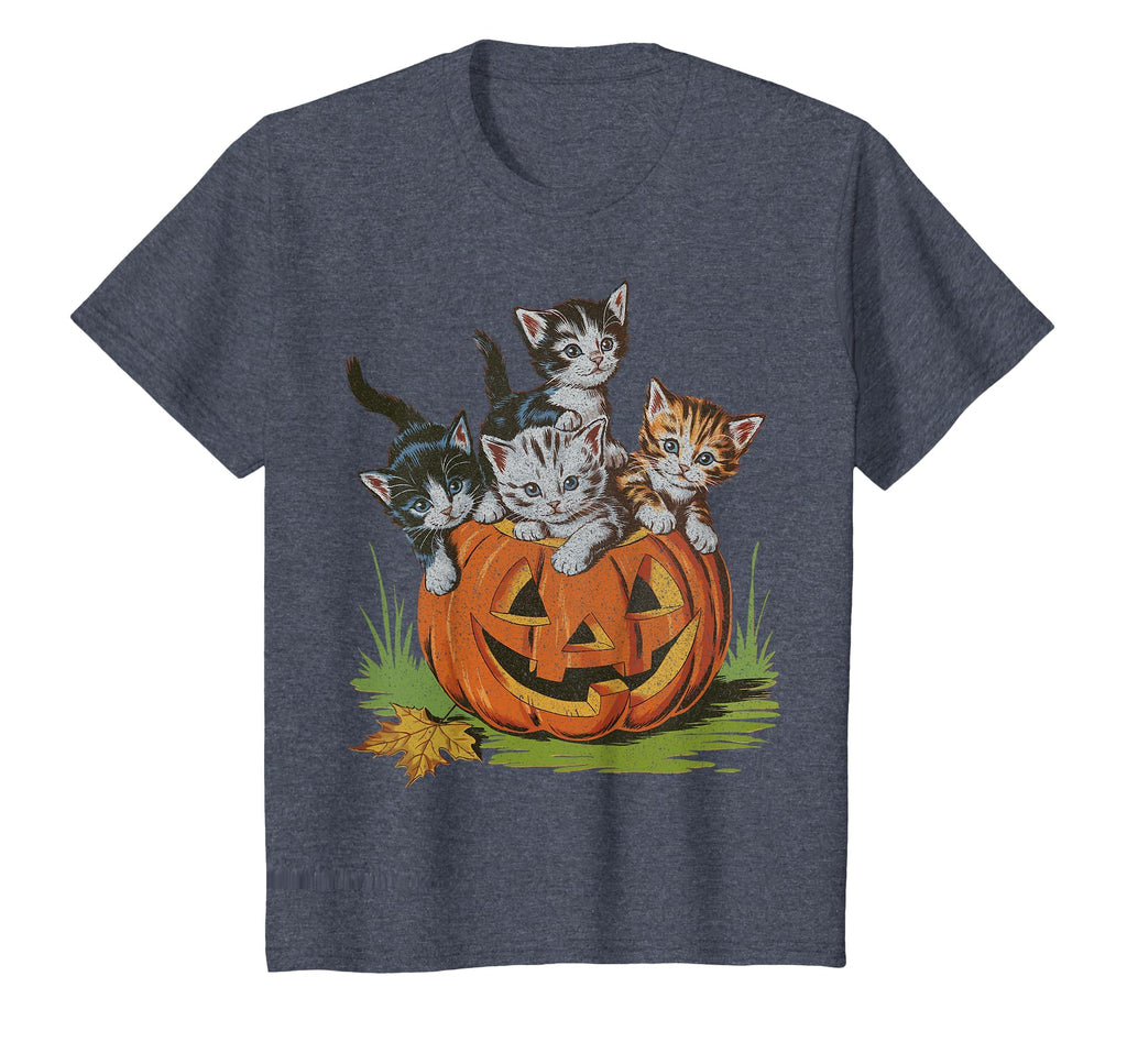 Halloween Vintage 90s Cat Pumpkin Spooky Season Men Women T-Shirt