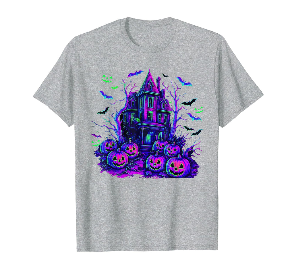 Vintage Halloween Spooky Scene Retro Pumpkin Scary Season T-Shirt
