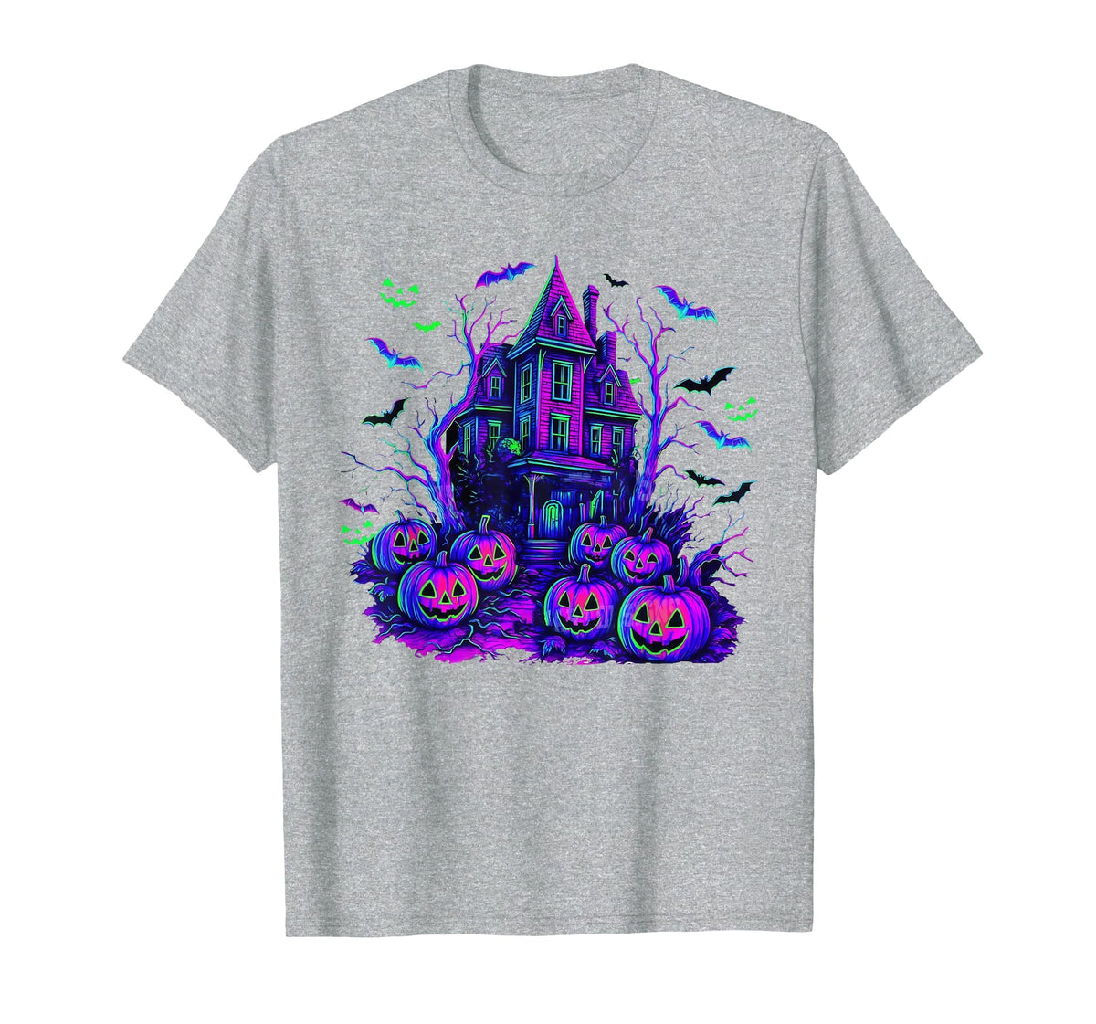 Vintage Halloween Spooky Scene Retro Pumpkin Scary Season T-Shirt