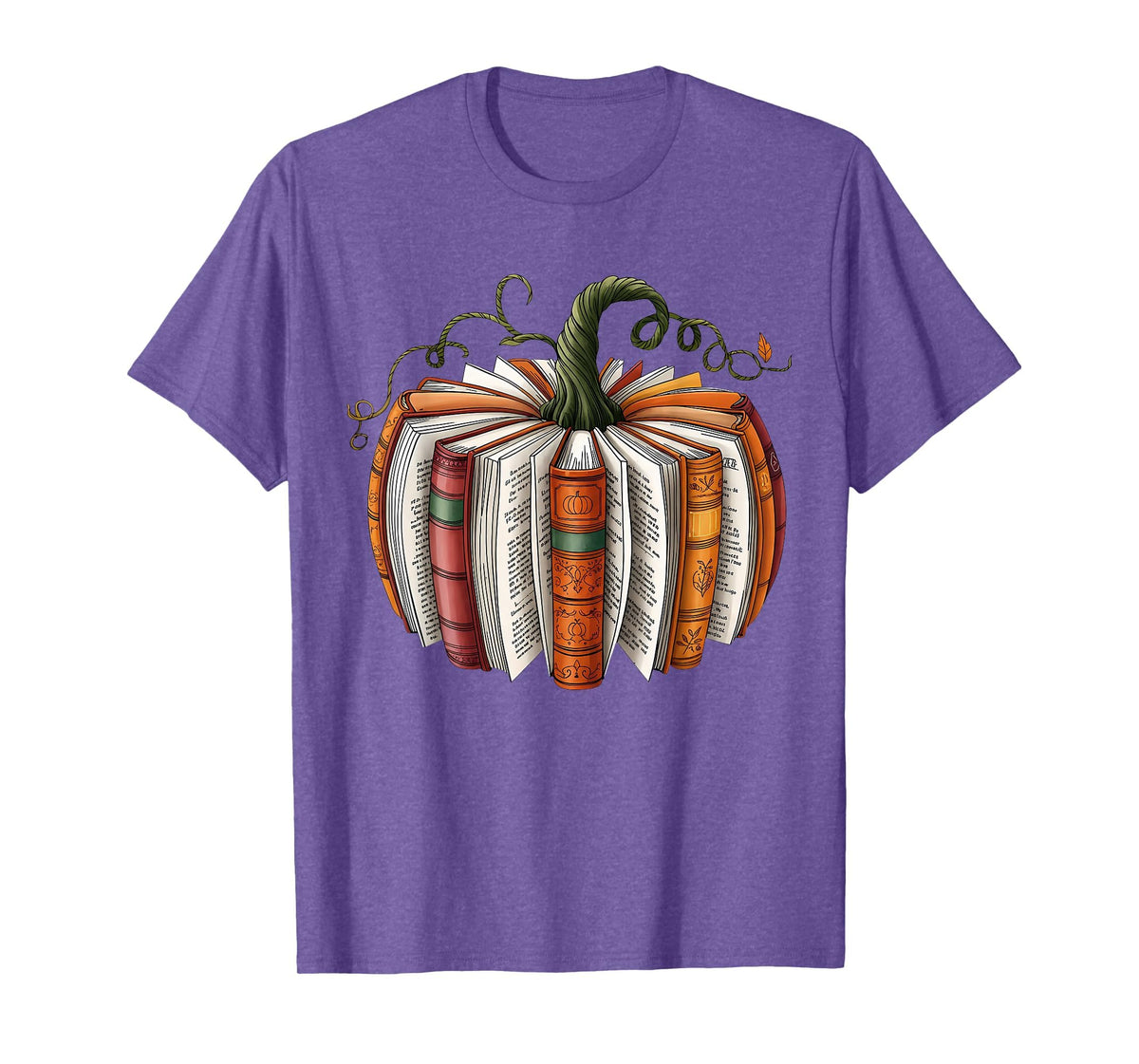Retro Funny Fall Book Pumpkin Witch Bookworms Librarians T-Shirt