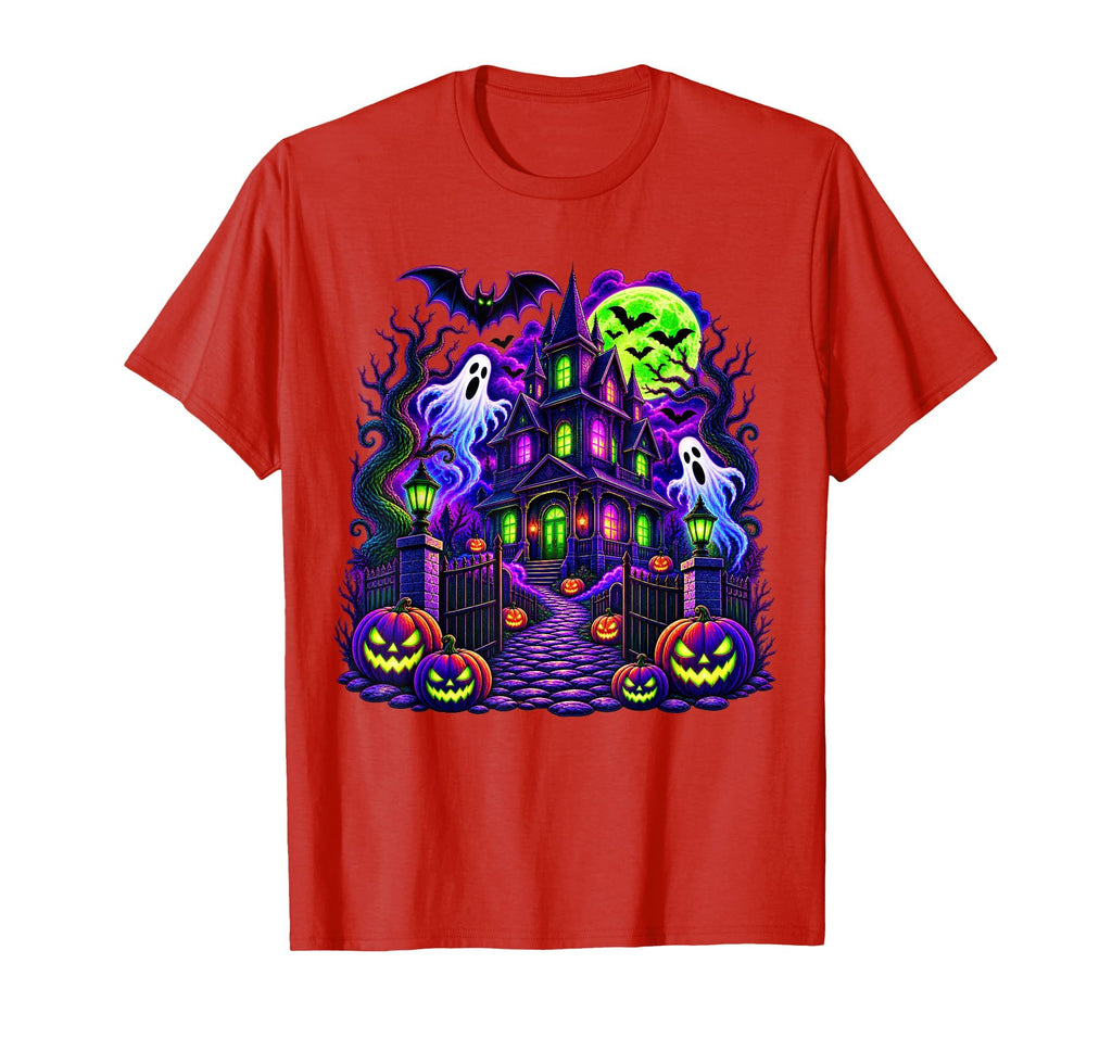 Vintage Halloween Spooky Scene Pumpkin Scary Costume Graphic T-Shirt
