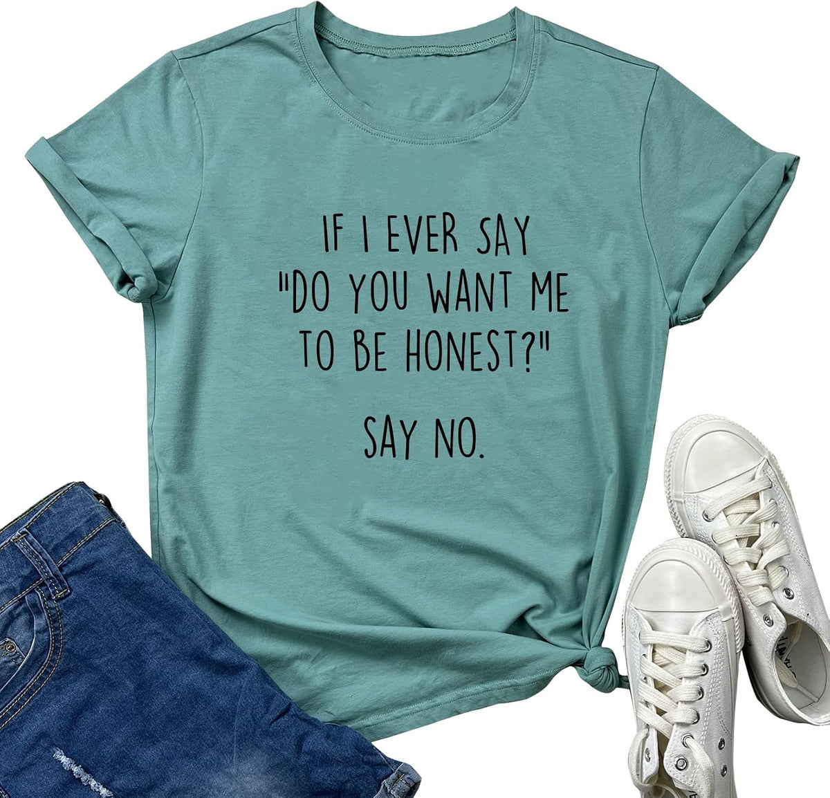BLACKOO Women Funny Graphic T-Shirts Cute Tees