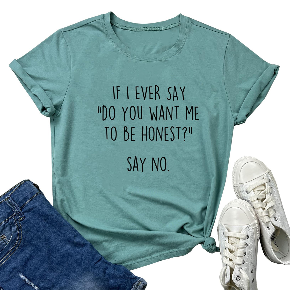 BLACKOO Women Funny Graphic T-Shirts Cute Tees
