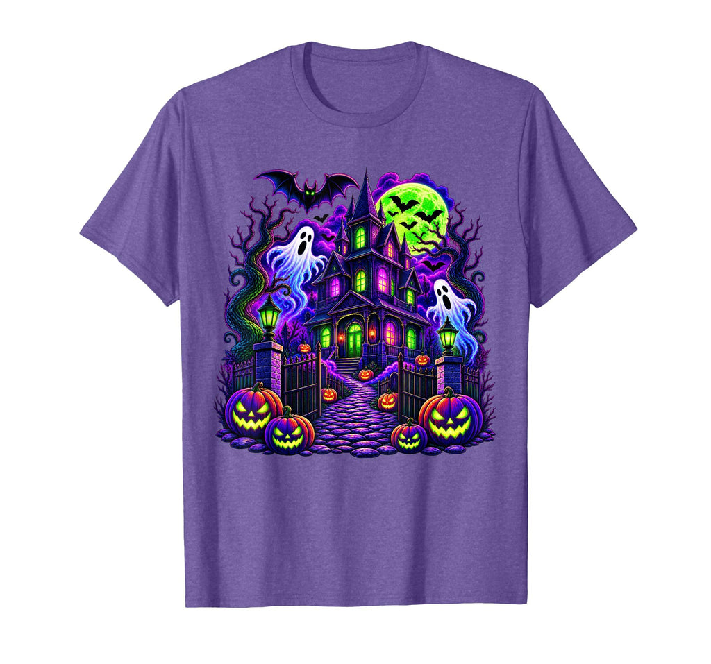 Vintage Halloween Spooky Scene Pumpkin Scary Costume Graphic T-Shirt