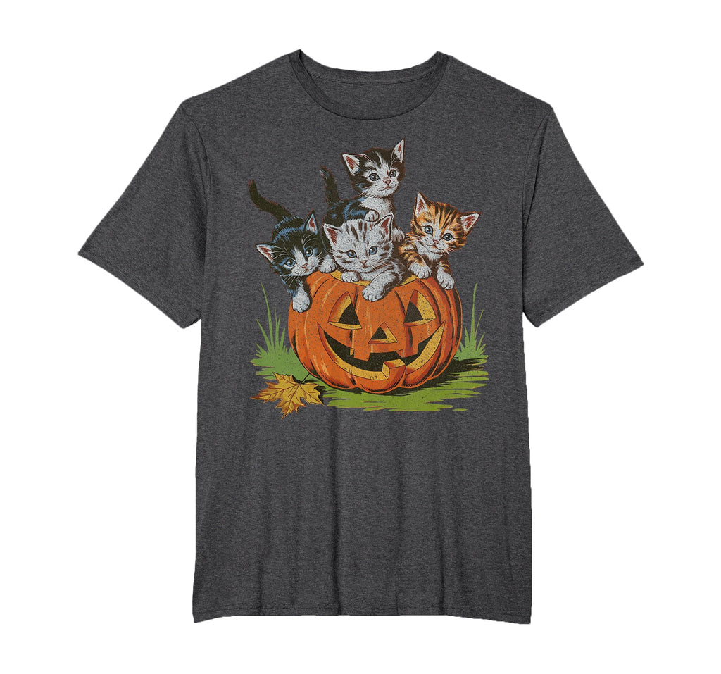 Halloween Vintage 90s Cat Pumpkin Spooky Season Men Women T-Shirt