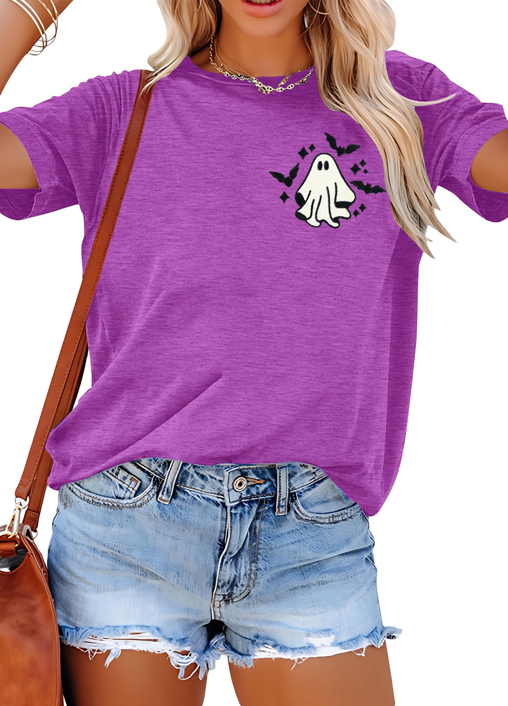 Halloween Spooky Shirt for Women: Spooky Season Tshirt Funny Ghost T-Shirt