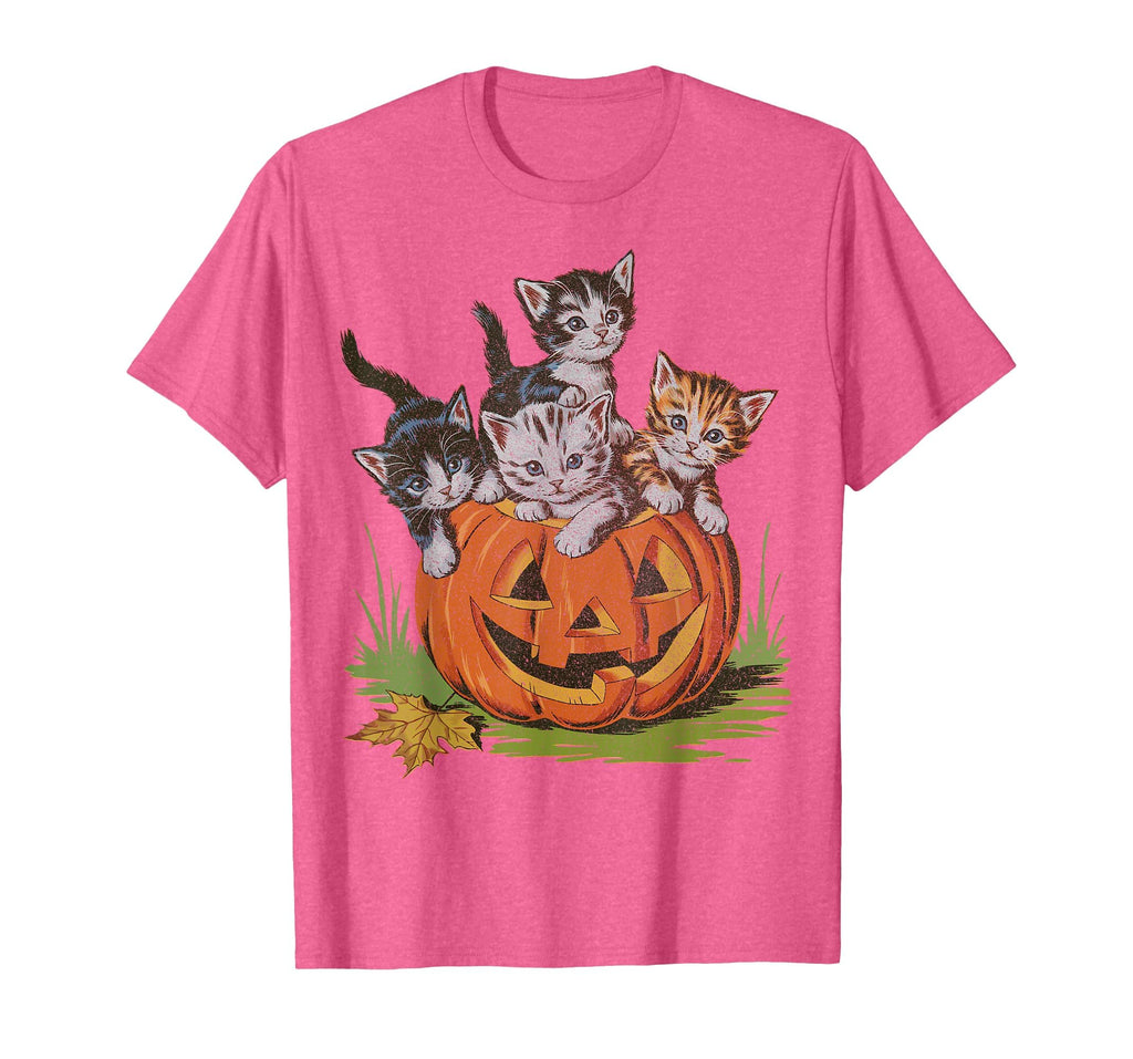 Halloween Vintage 90s Cat Pumpkin Spooky Season Men Women T-Shirt