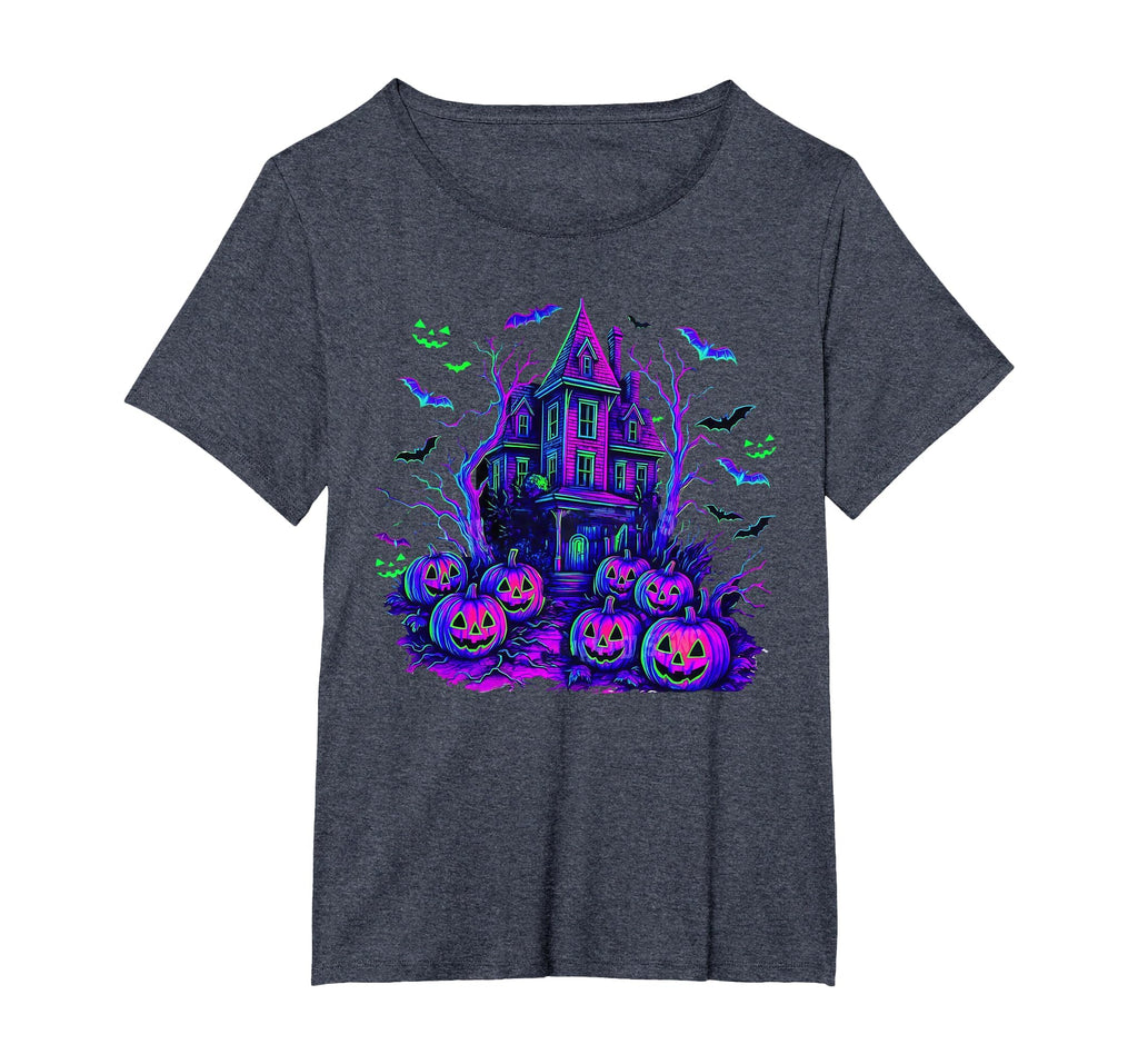 Vintage Halloween Spooky Scene Retro Pumpkin Scary Season T-Shirt