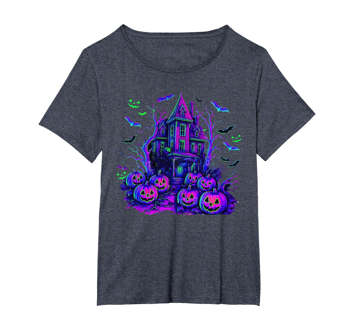 Vintage Halloween Spooky Scene Retro Pumpkin Scary Season T-Shirt