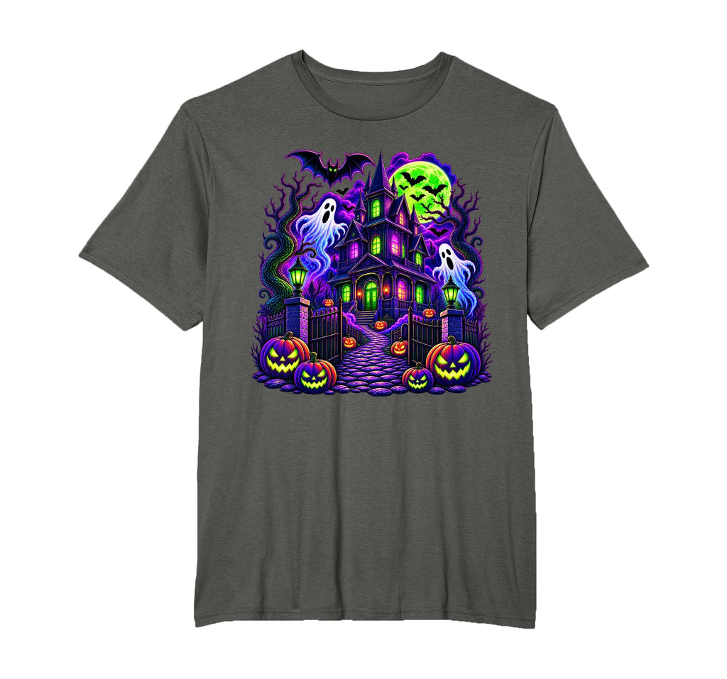 Vintage Halloween Spooky Scene Pumpkin Scary Costume Graphic T-Shirt