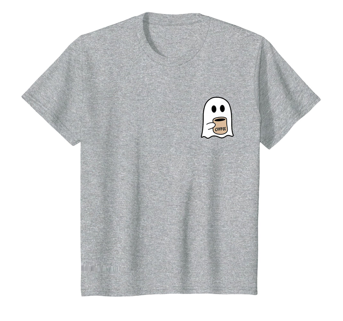 Ghost Drinking Coffee Funny Halloween Costume Coffee Lover T-Shirt