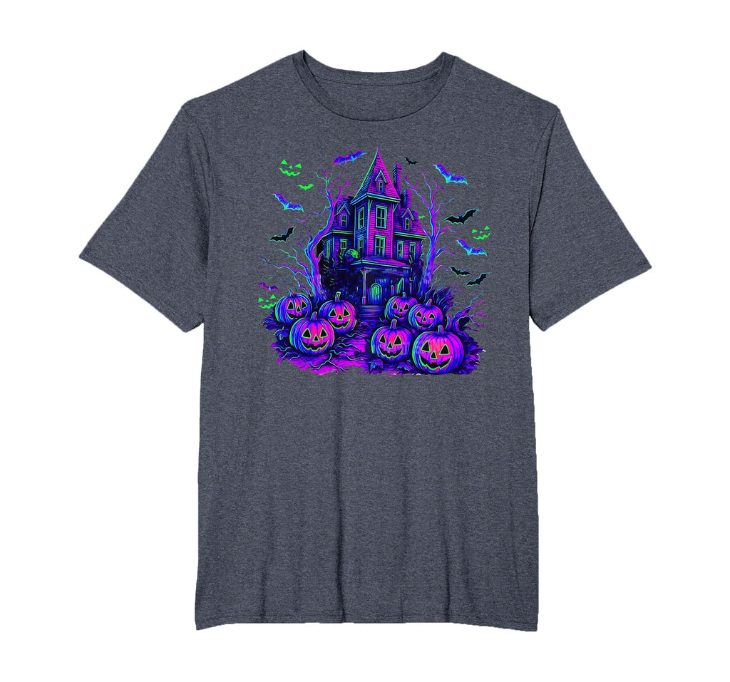 Vintage Halloween Spooky Scene Retro Pumpkin Scary Season T-Shirt