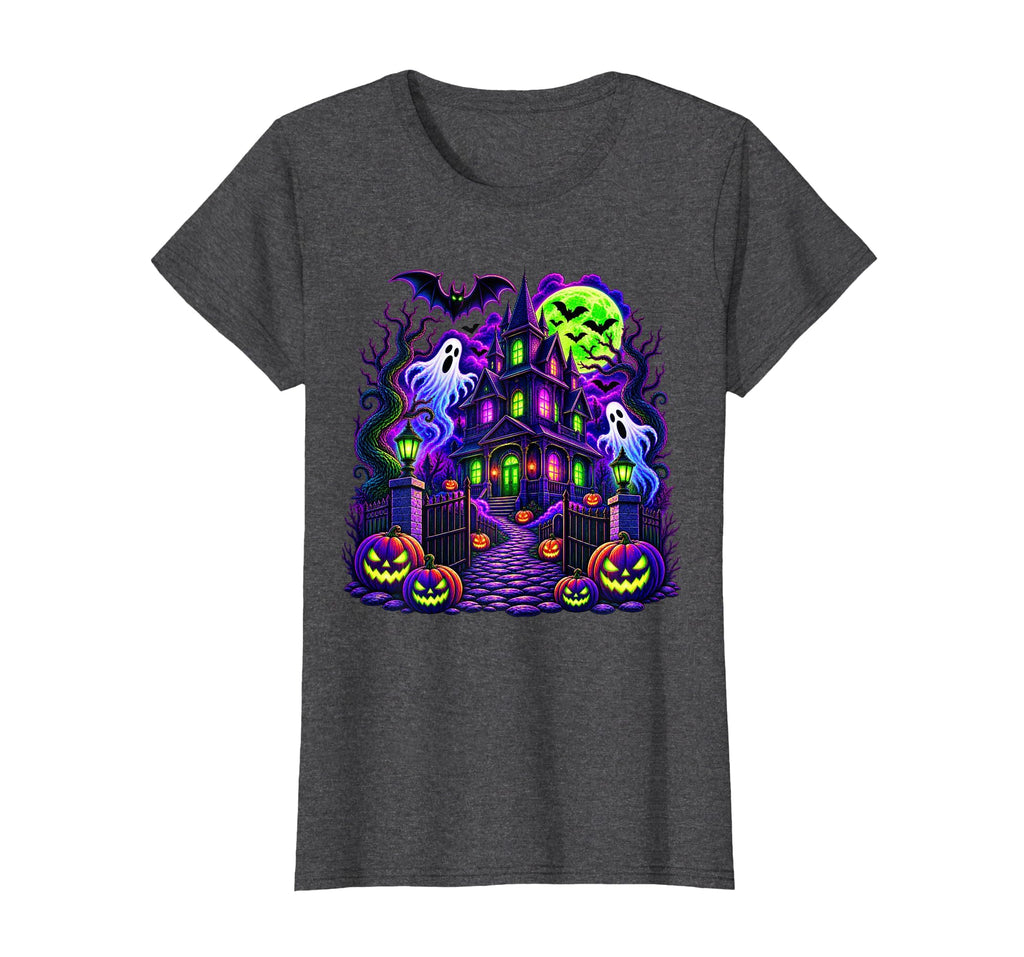 Vintage Halloween Spooky Scene Pumpkin Scary Costume Graphic T-Shirt