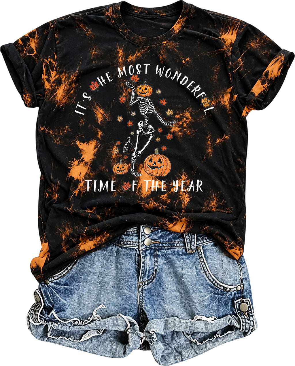 Halloween Shirts for Women Spooky Season Shirt Pumpkin Ghost Graphic tees Casual Short Sleeve Tops