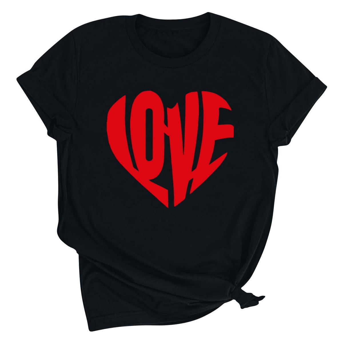 Tbopshirt Valentine's Day T-Shirts for Women Short Sleeve Graphic Tees, Plus Size Womens Tops,Valentines Day Fashion Printed T-shirt S-XXXL