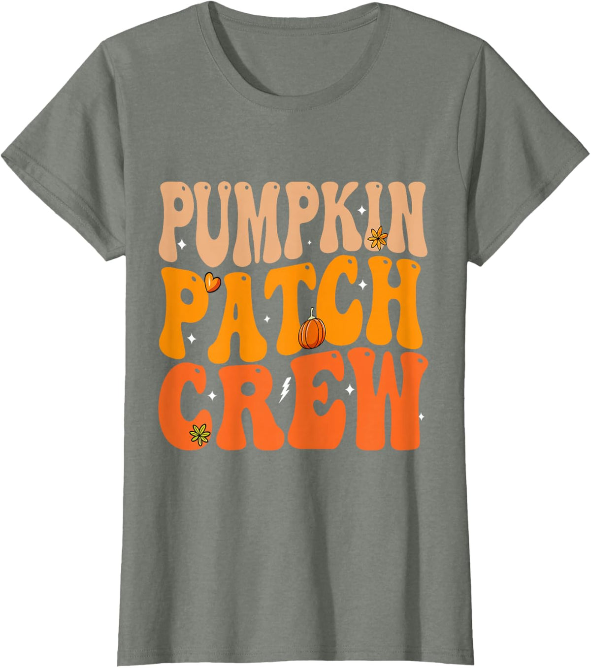Pumpkin Patch Crew Matching Family Halloween Groovy T-Shirt