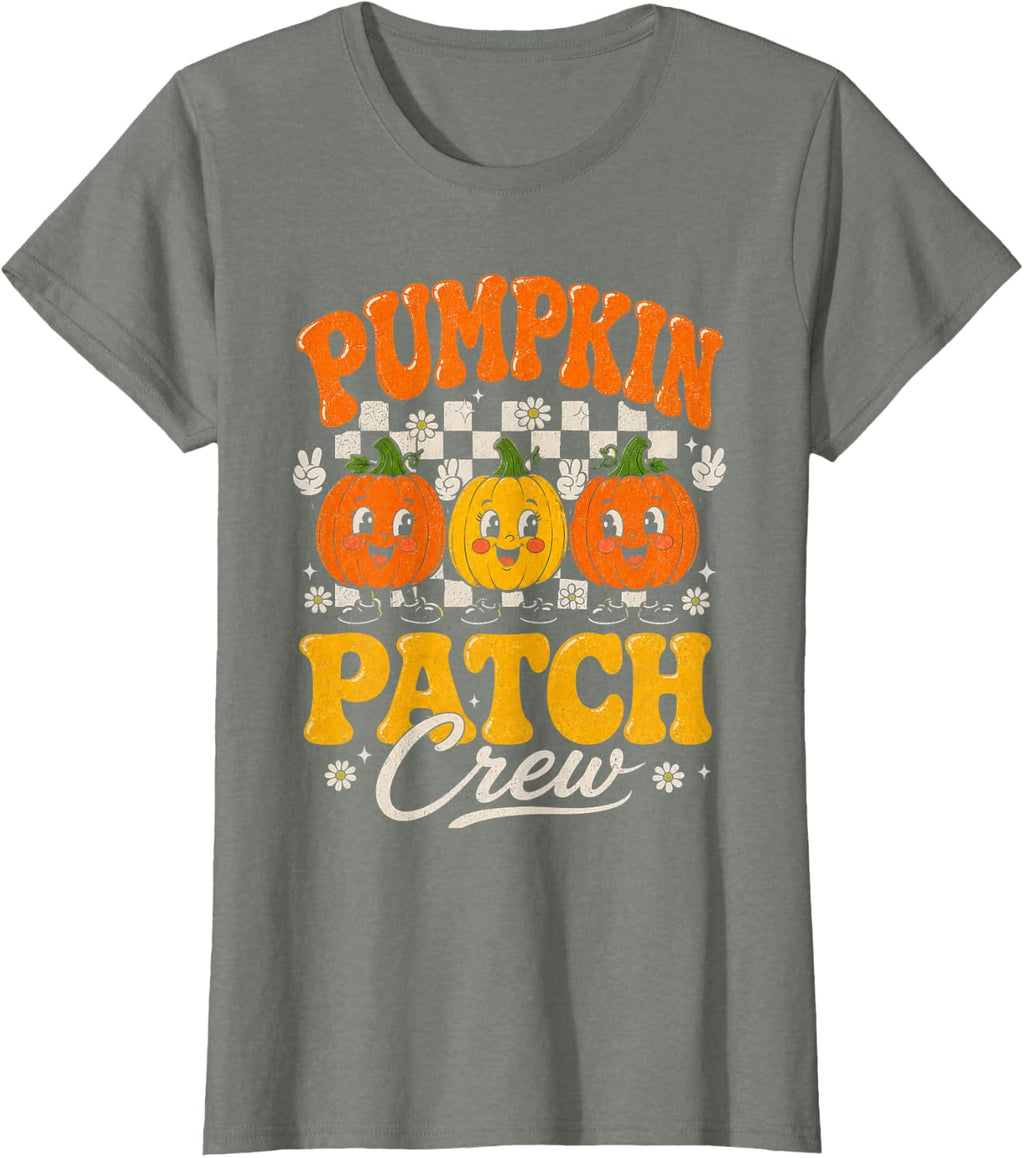 Pumpkin Patch Crew Cute Halloween Pumpkins Fall Autumn T-Shirt