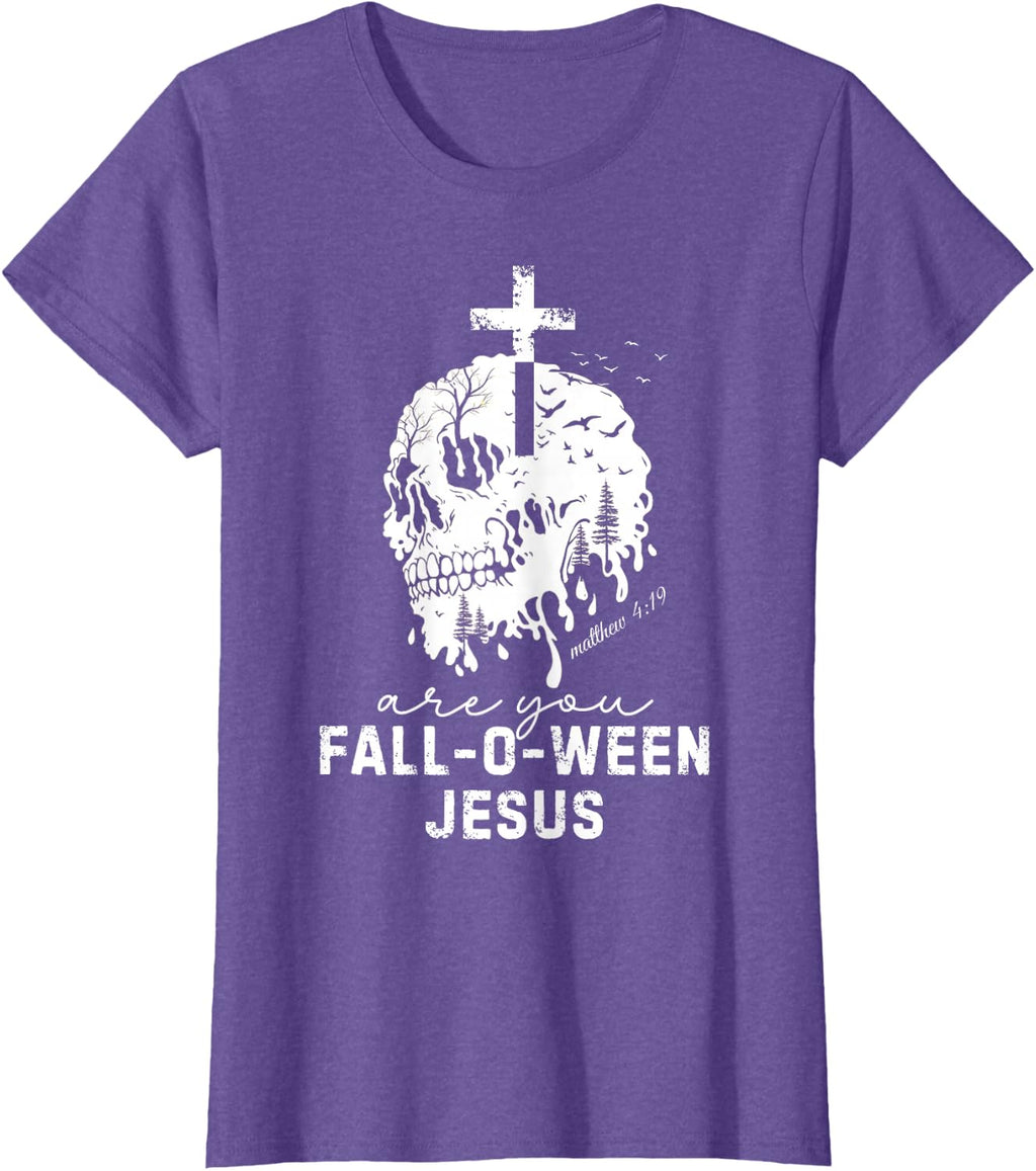 are You Falloween Jesus Halloween Spooky Season T-Shirt