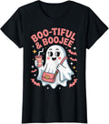 Funny Cute Boo Spooky Season Vintage Halloween Women T-Shirt