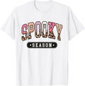 Spooky Season Halloween For Girls Kids Women Retro Costume T-Shirt